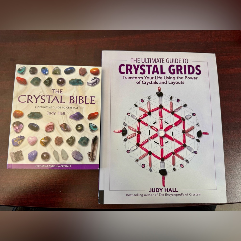 Set of two Crystal Bible books by Judy Hall
